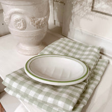 Load image into Gallery viewer, Vintage Green Striped Soap Dish
